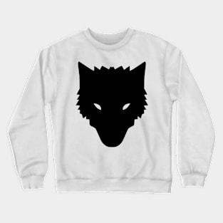 Minimalist Wolf Emblem Crewneck Sweatshirt